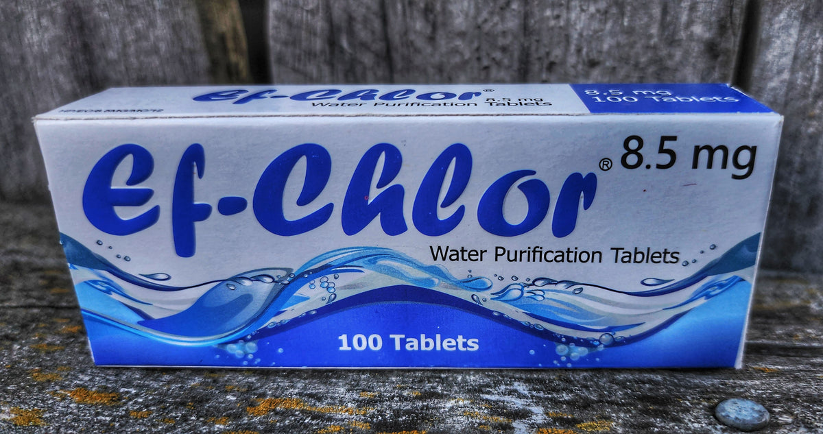 Ef-Chlor 8.5mg Water Purification Tablets - Pack of 100 | New Zealand