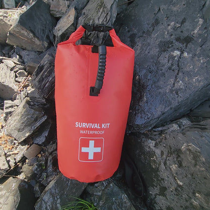 Waterproof Dry Bag | IPX6 | Survival Kit | Grab Bag | With Printing 25 Litres
