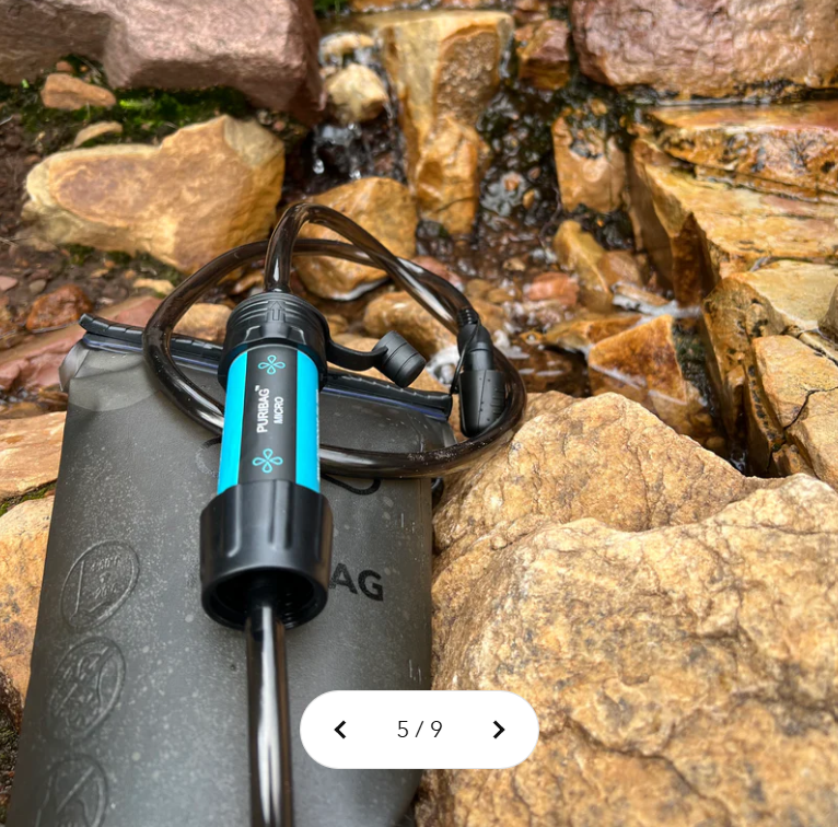 Puribag Adventure Bladder: 2 Litre Hydration Bladder with Filter