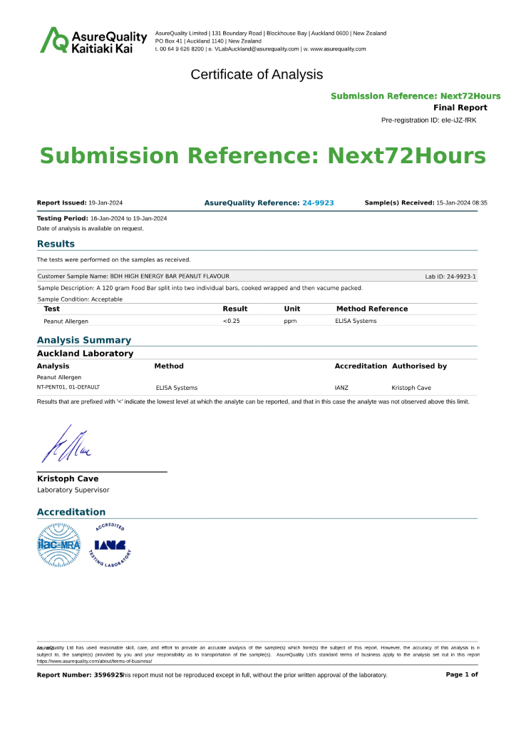 Emergency Food Survival RationsEmergency Food Survival Rations | SAMPLE PACK | PEANUT AND CHOCOLATE ALLERGEN TEST|