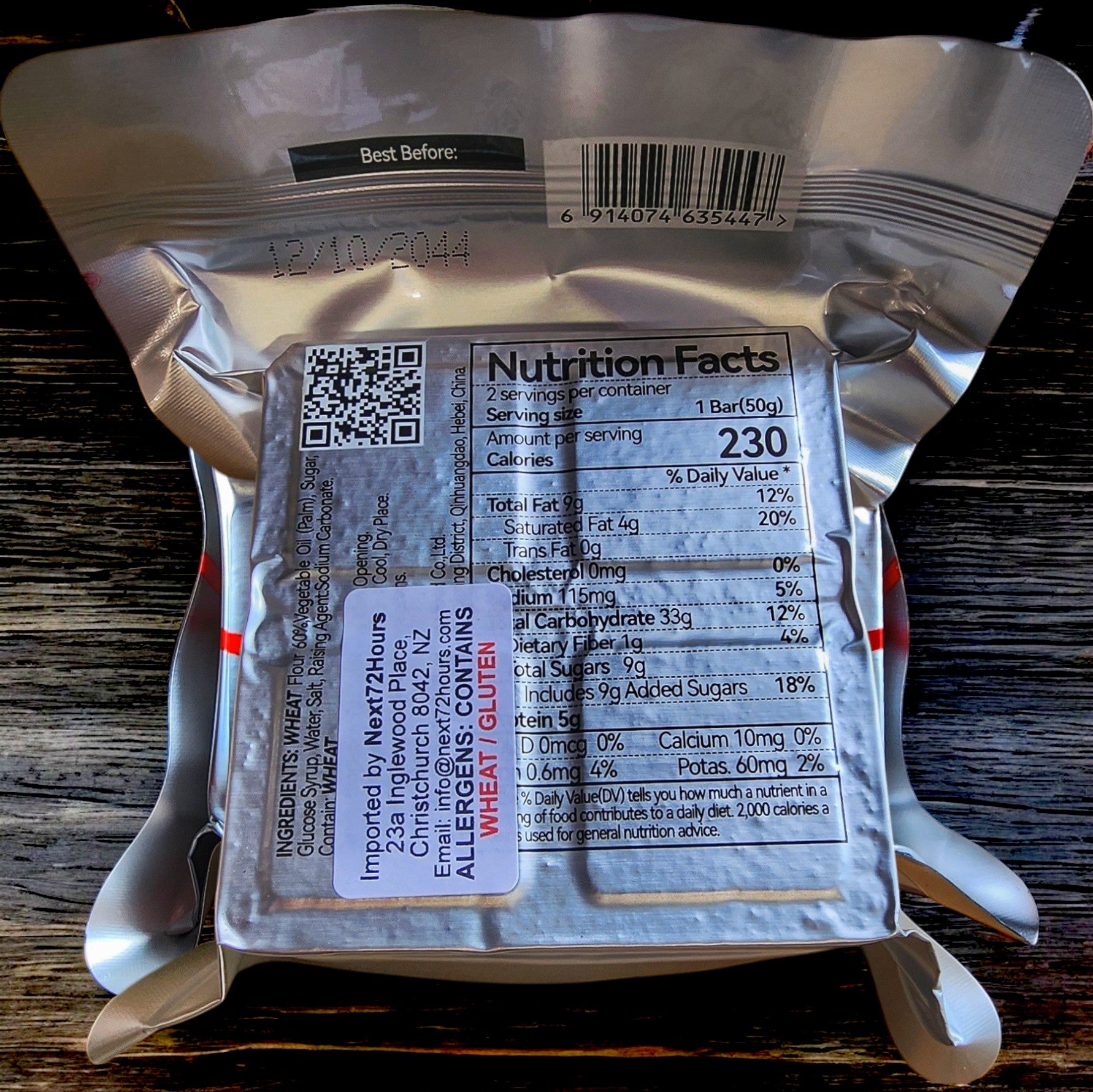 Emergency Food Rations | Plain Flavour | 20 Year Shelf-Life | 20 Rations | 10 Day Supply