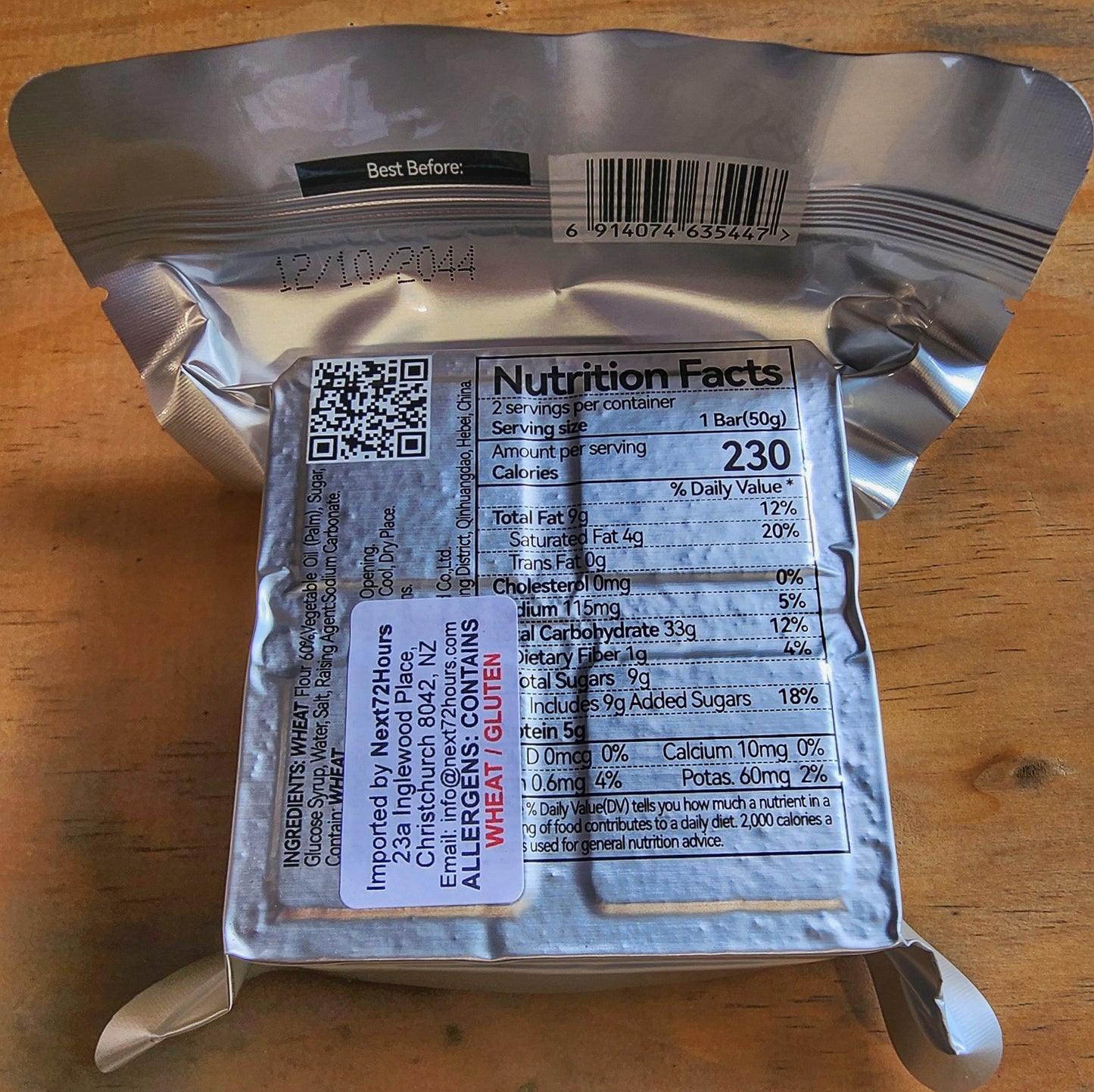 Emergency Food Rations | Plain Flavour | 20 Year Shelf-Life | 20 Rations | 10 Day Supply
