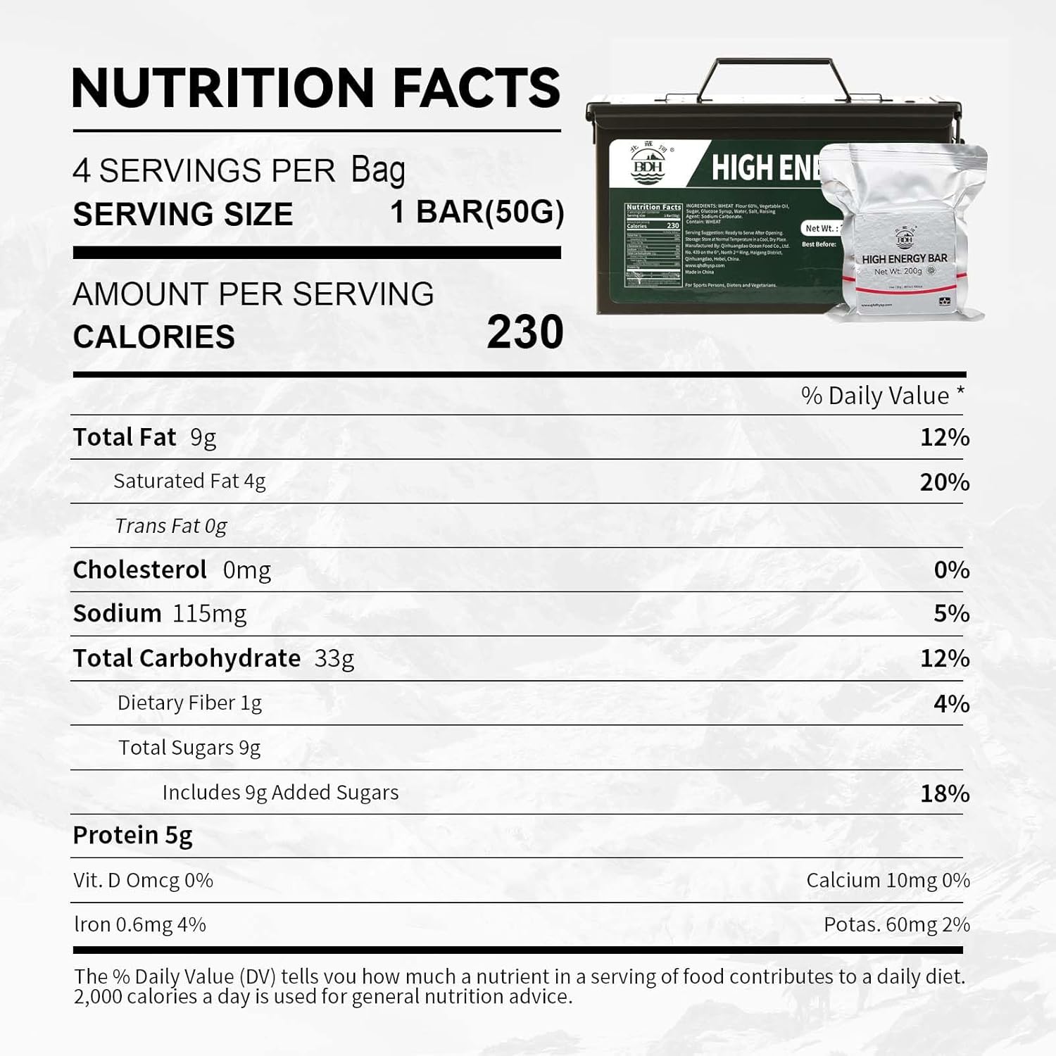 Emergency Food Rations | Plain Flavour | Ammo Tin | 12 Rations | 6 Day Supply