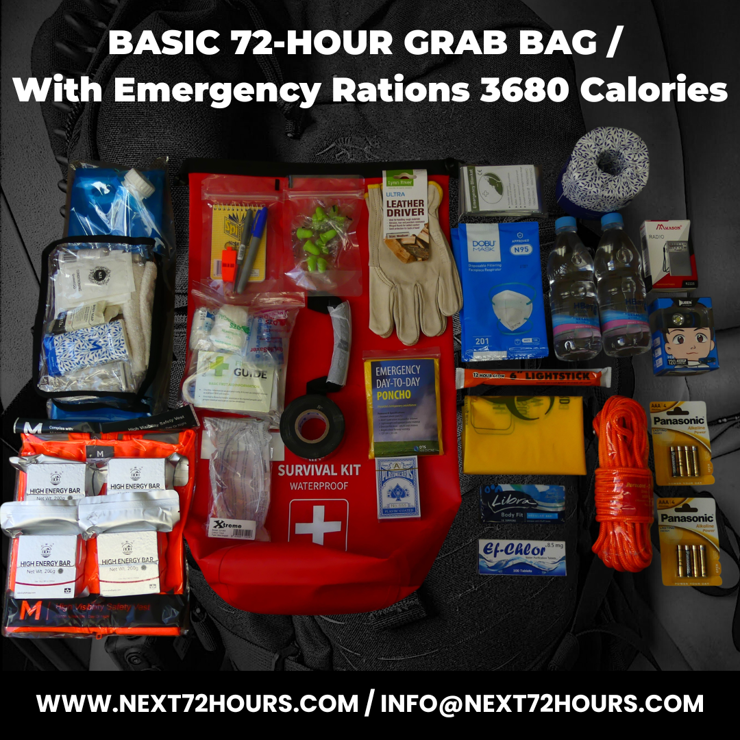 1 Person Basic 72-Hour Emergency Survival | Disaster Kit | New Zealand