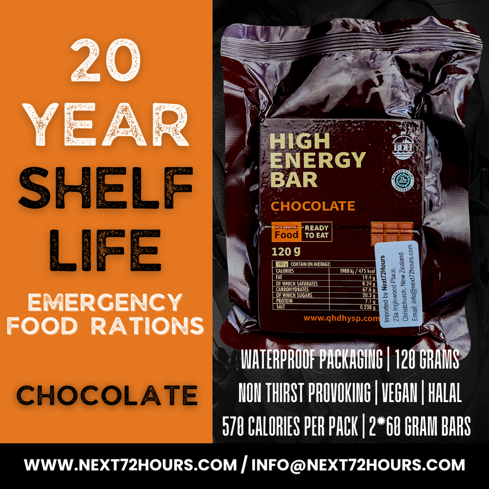 Emergency Food Survival Rations | 12 Pack | Chocolate