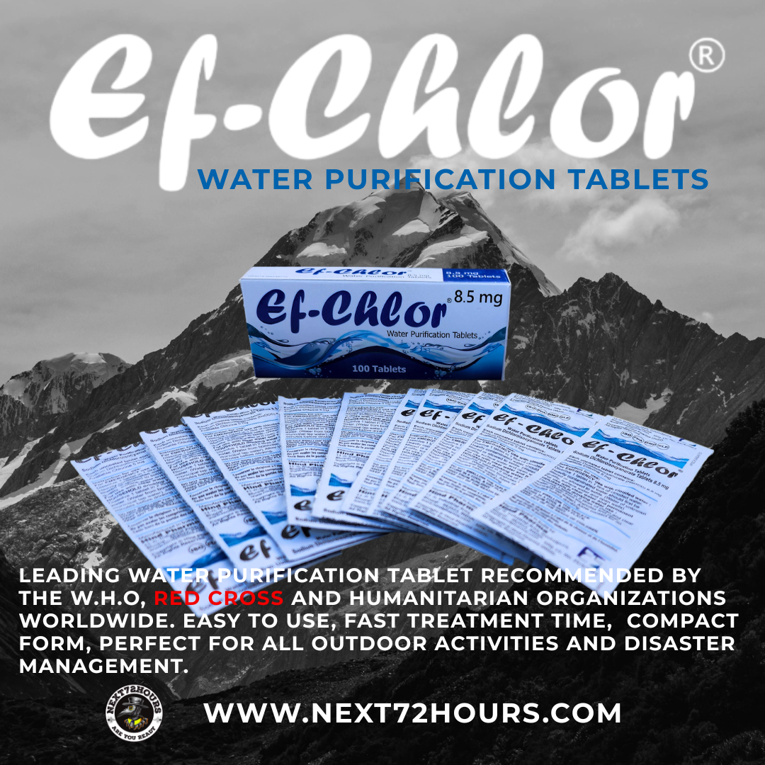 Ef-Chlor 8.5mg Water Purification Tablets - Pack of 100 | New Zealand
