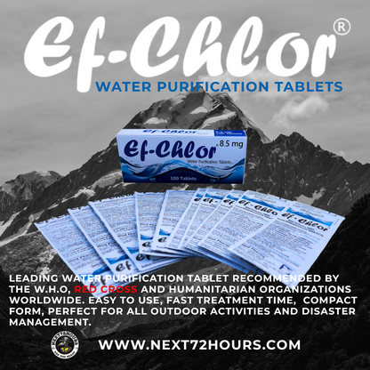 Ef-Chlor 8.5mg Water Purification Tablets - Pack of 100 | New Zealand