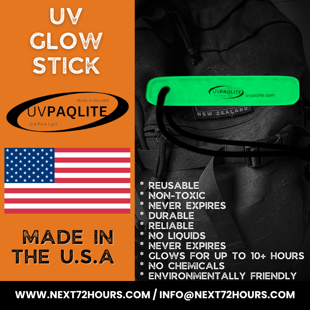 UVPAQLITE UV GLOSTICK - TOUGH REUSABLE GLOW STICKS | MADE IN THE USA