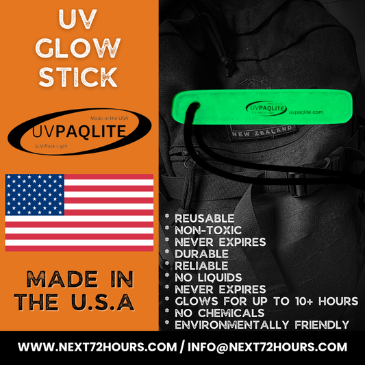 UVPAQLITE UV GLOSTICK - TOUGH REUSABLE GLOW STICKS | MADE IN THE USA