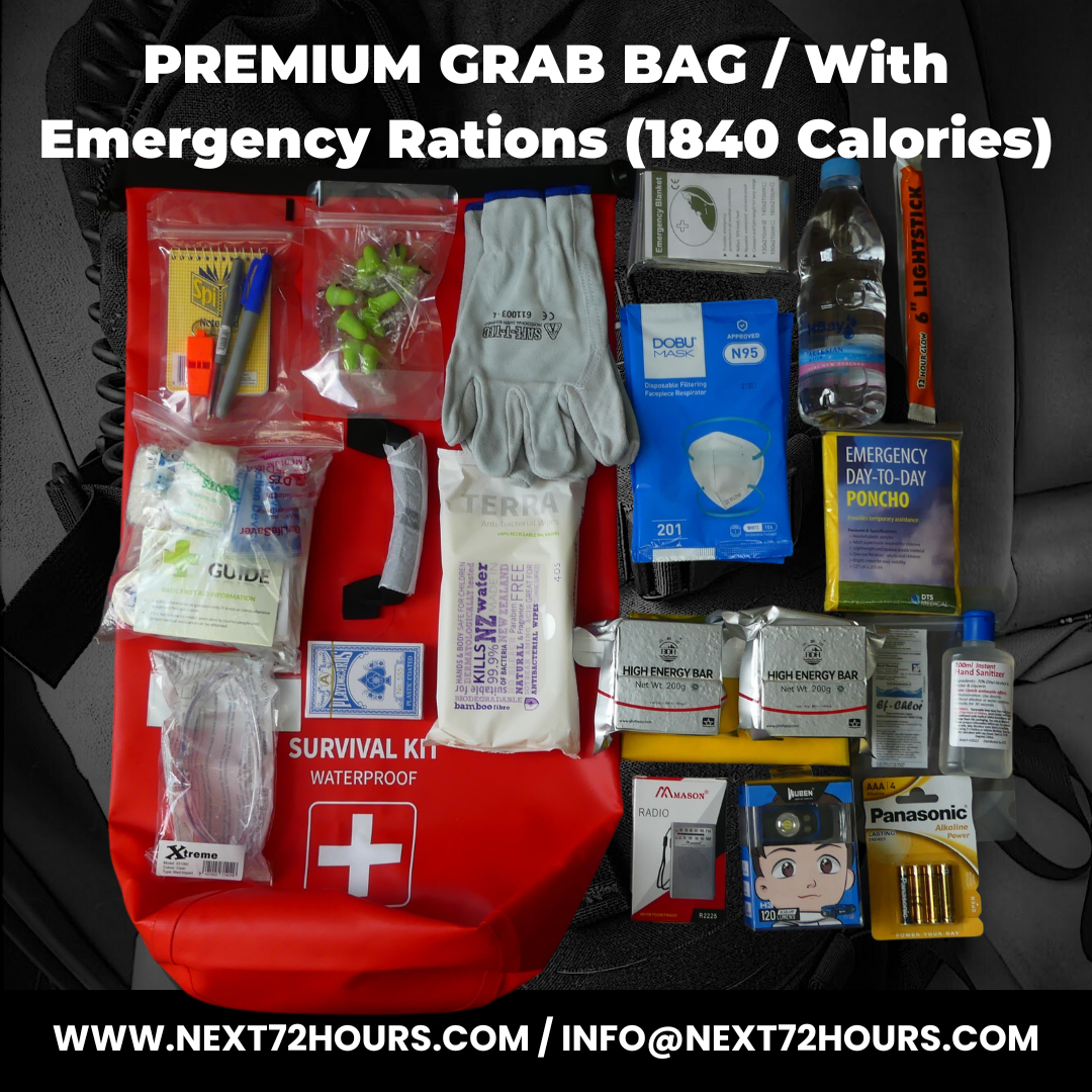 1 Person Premium Grab Bag | Disaster Preparedness | New Zealand