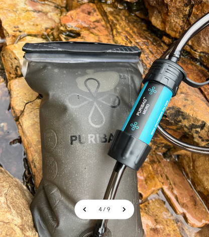 Puribag Adventure Bladder: 2 Litre Hydration Bladder with Filter
