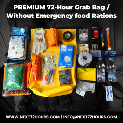 1 Person Premium 72‑Hour Emergency Kit NZ – Waterproof Survival Grab Bag