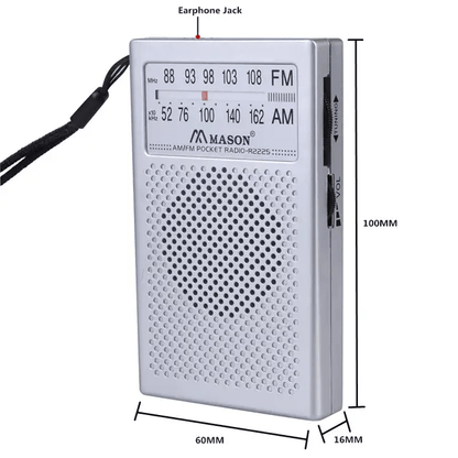 AM FM Emergency Pocket Radio | AAA Battery - Next72Hours
