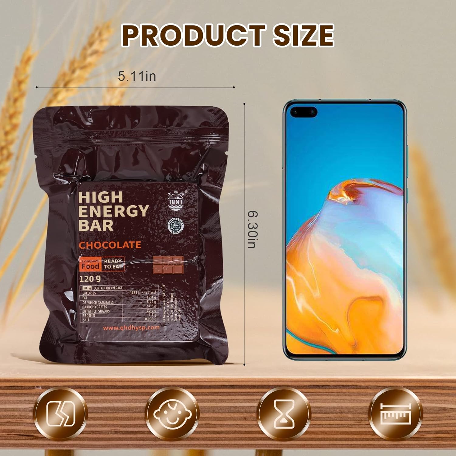 Emergency Ration Label Emergency Food Survival Rations | 108 Bags | Chocolate – Next72Hours