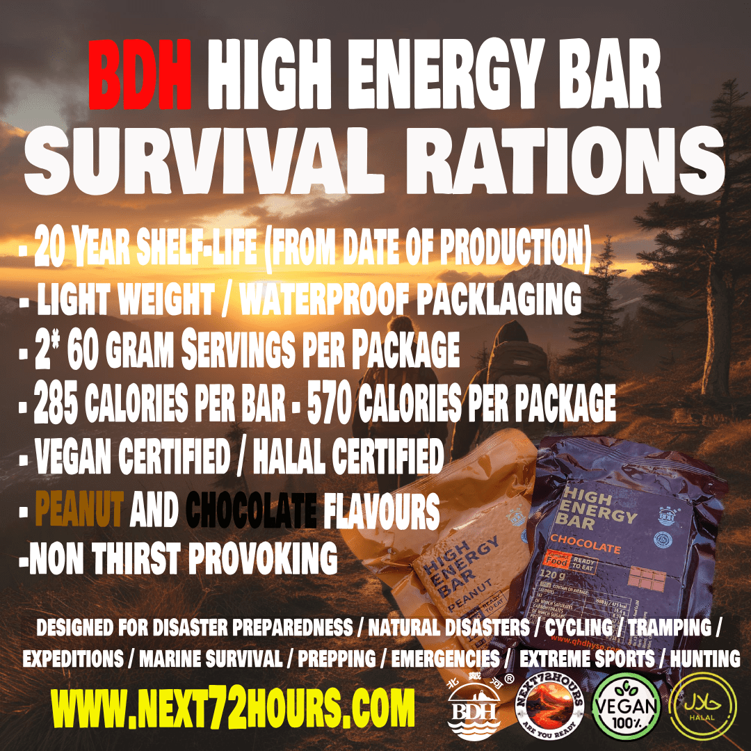 Emergency Food Survival Rations | Sample Pack | Chocolate and Peanut - Next72Hours
