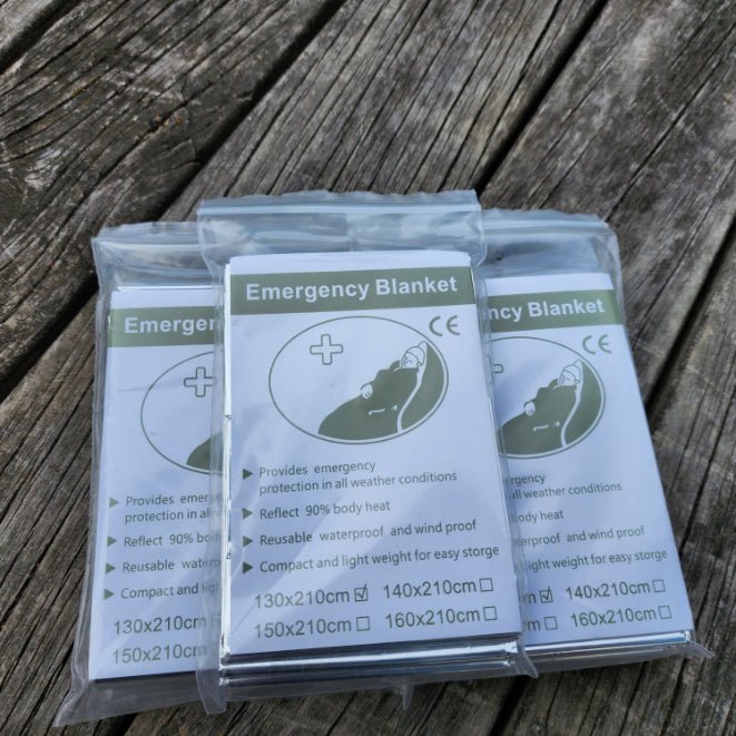 Mylar Emergency Thermal Blankets (130CM* 210 CM) (5 pack) - Next72Hours