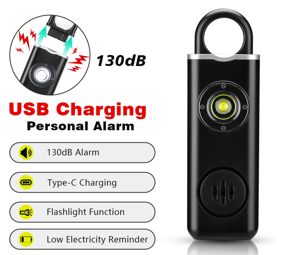 Personal Safety Alarm | USB Powered | 130dB | Self-Defence - Next72Hours
